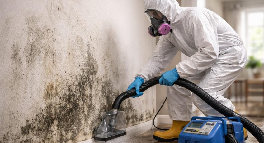 technicien-combinaison-protection-mur-humide